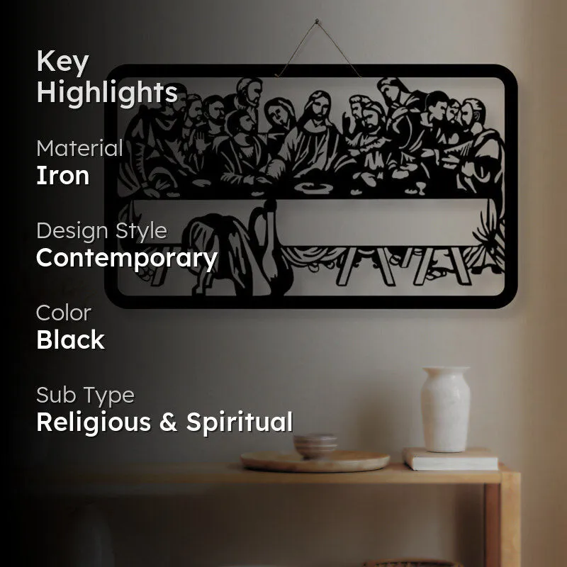 The Last Supper Silhouette Iron Wall Accent media 2