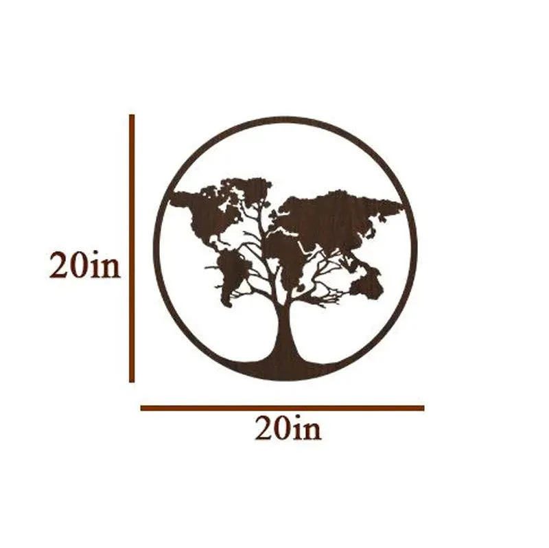 Tree Of World LED Strip Light MDF Wall Accent media 5