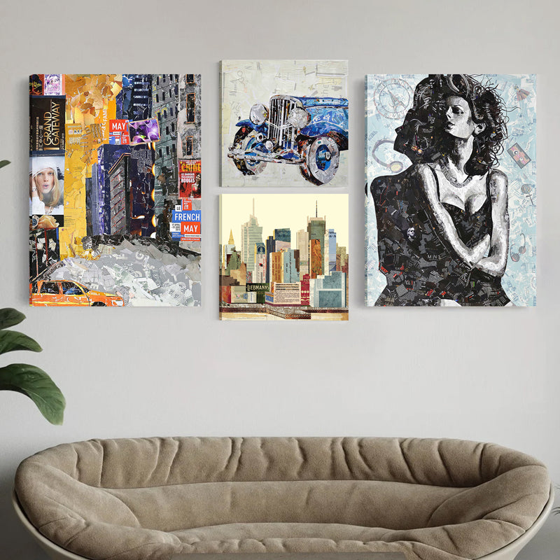 Collage Lifestyle Wall Art - Set Of Four