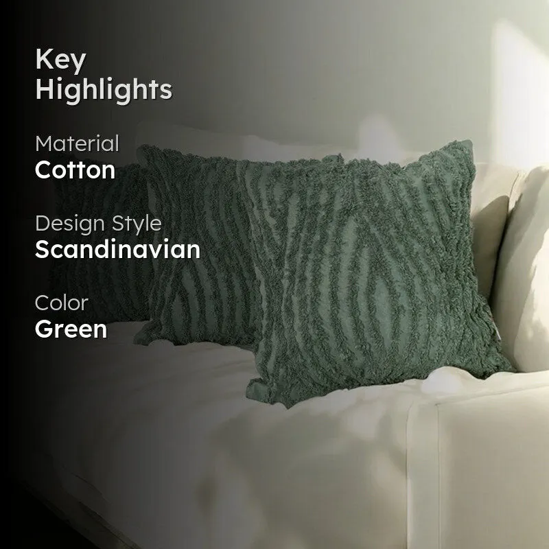 Sage Rest Tufted Cushion Cover Set - Set Of Three media 2