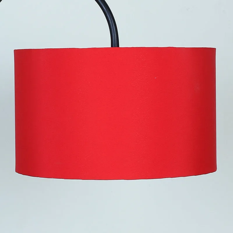 Lucciola Solid Arched Metal Floor Lamp - Red media 4