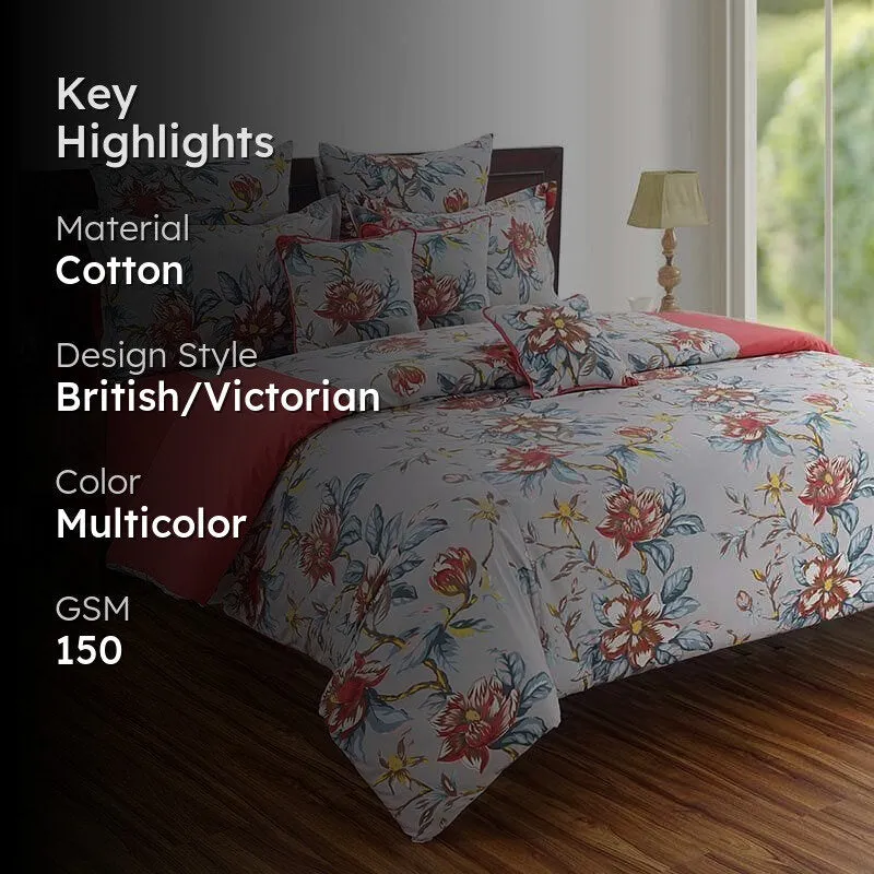 Swayam Flattering Florals Cotton Comforter - 150 GSM media 2