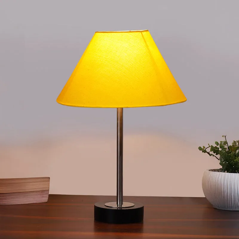 Cotin II Rodin Wooden Table Lamp - Yellow,Silver,Black media 2