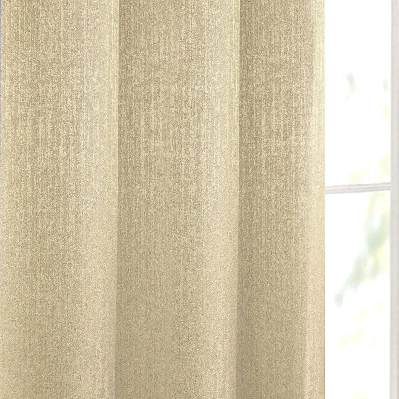 Saral Home Auriel Room Darkening Curtain (Beige) - Set Of Two media 5