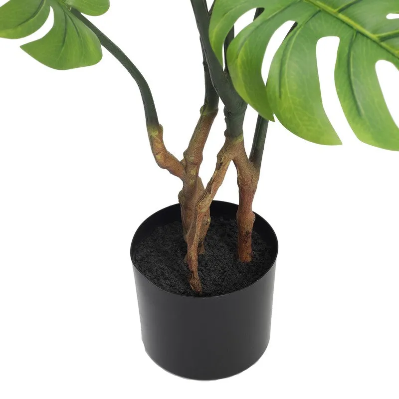 FreshForm Artificial Plant With Black Plastic Pot - 2.6 ft media 6