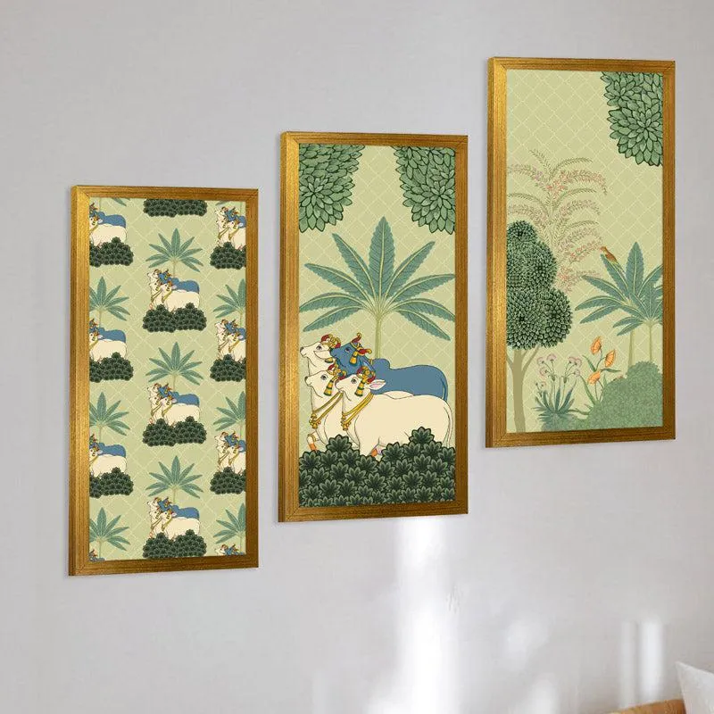 Pichwai Nandi Wall Art media 3