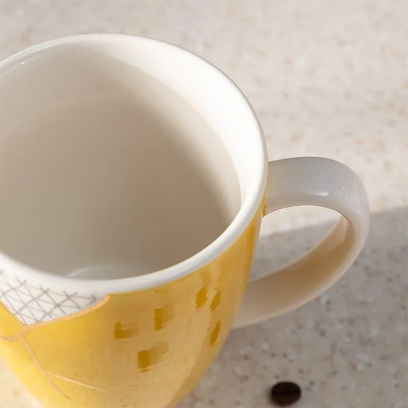 Wabi Porcelain Coffee Mug (295 mL) - Yellow media 4