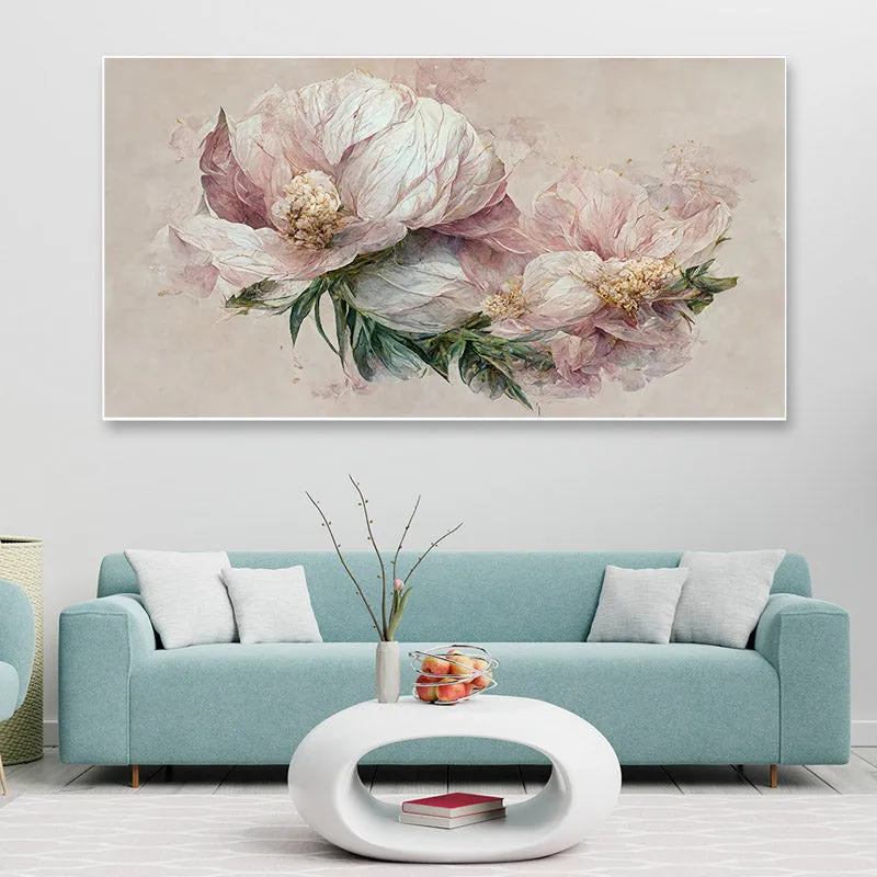Zinnia Zeta Floral Canvas Wall Painting media 1