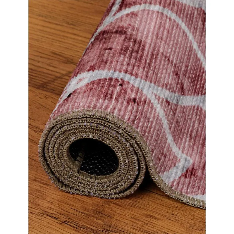 Enaya Floral Carpet - Maroon media 4