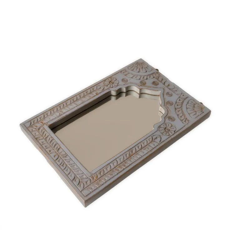 Tazva Decorative Mango Wood Wall Mirror media 9