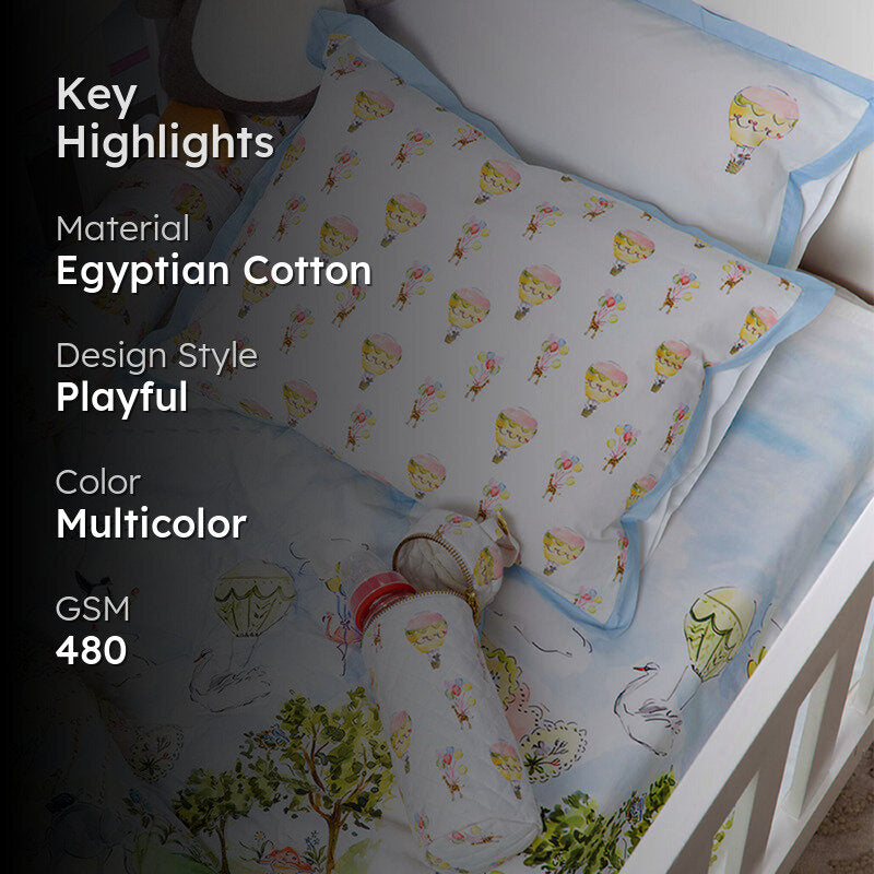 Twirl & Float Egyptian Cotton Bedding Set (200 TC) - Five Piece Set media 2