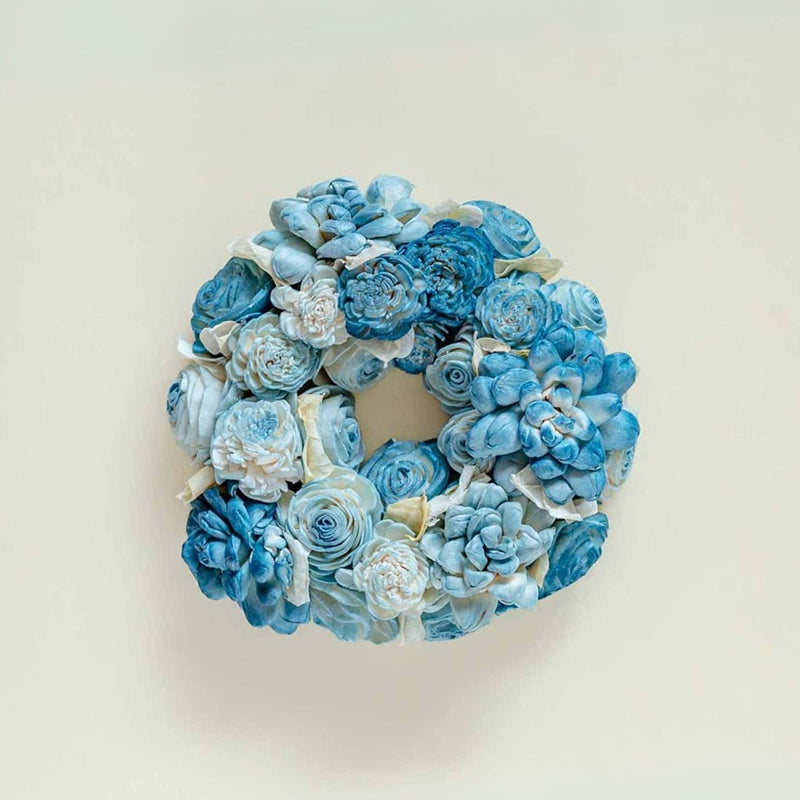 Fleur Amour Dried Flower Wreath - Blue media 3