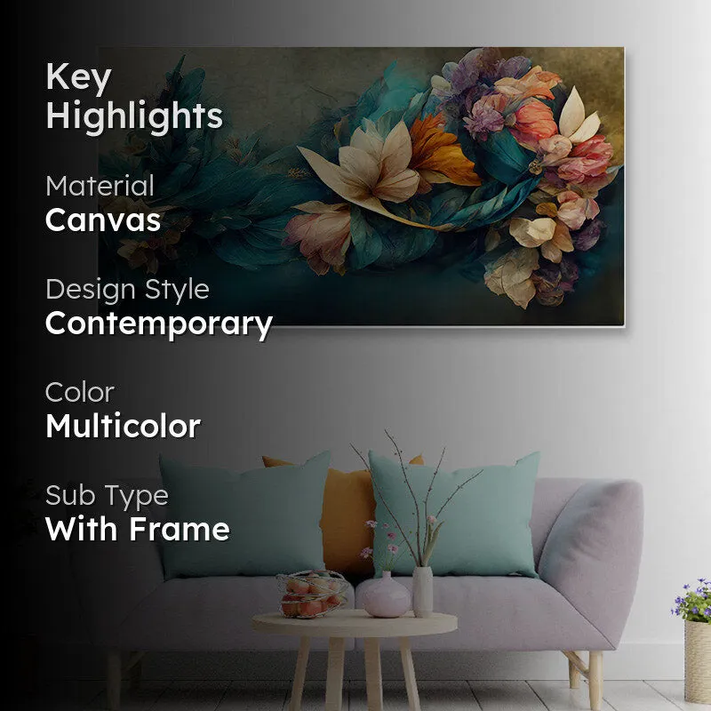 Astella Floral Canvas Wall Painting media 2