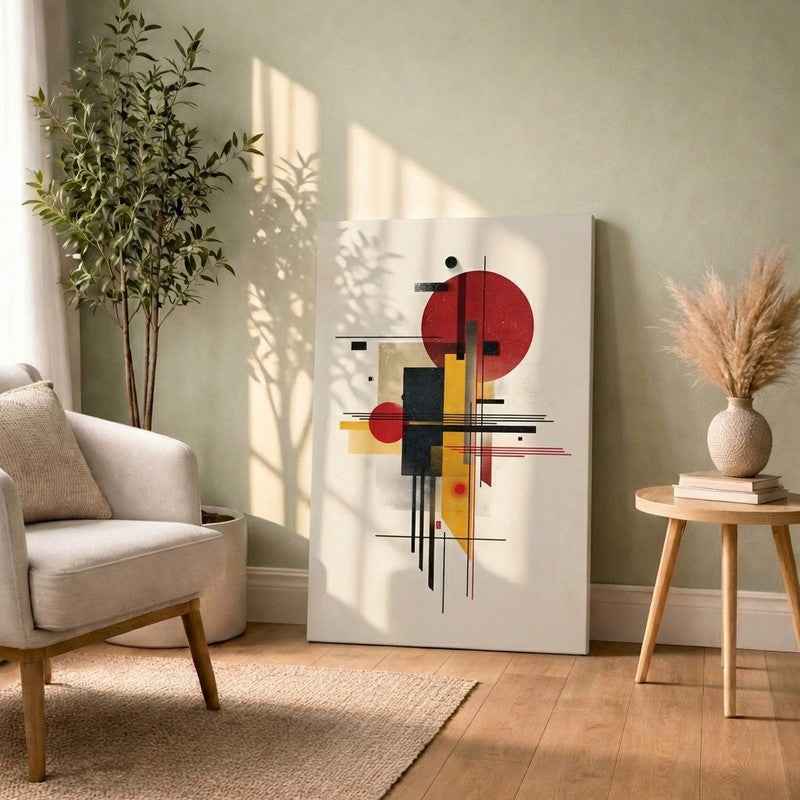 Structured Form Grid Canvas Wall Art