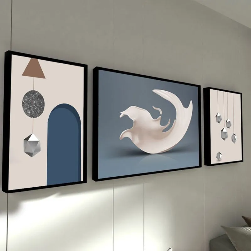 Dolores Cotton Canvas Wall Art - Set Of Three media 1