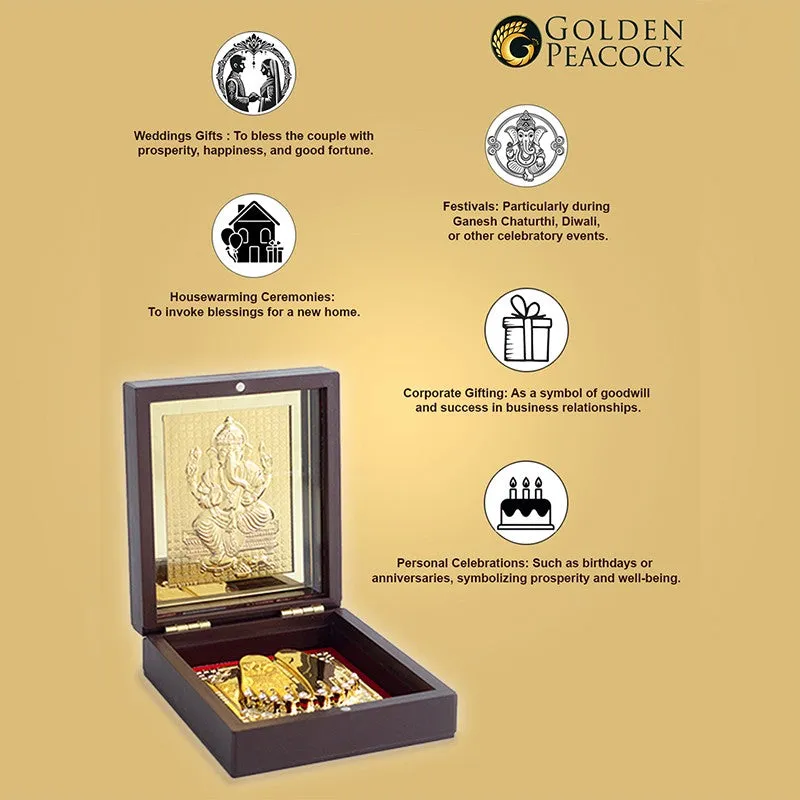 Rakshi Gift Set with Gold-Foiled Ganesha Accent - Three Piece Set media 5
