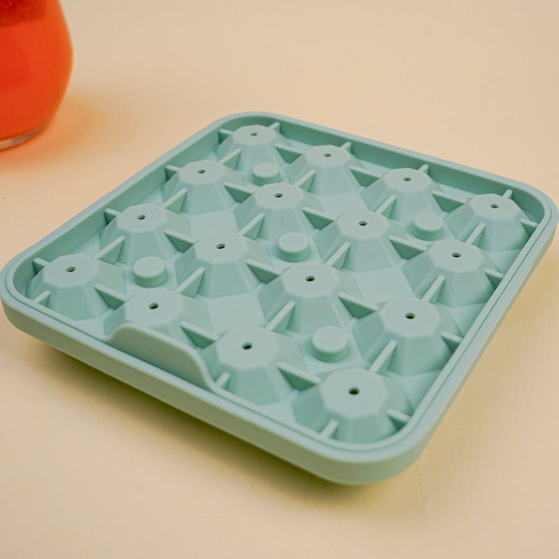 Diamond Silicone 16-Cube Ice Mould - Green media 4