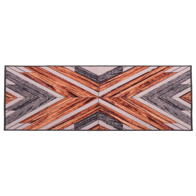 Diagonal Geometric Anti-Skid Nylon Runner Rug