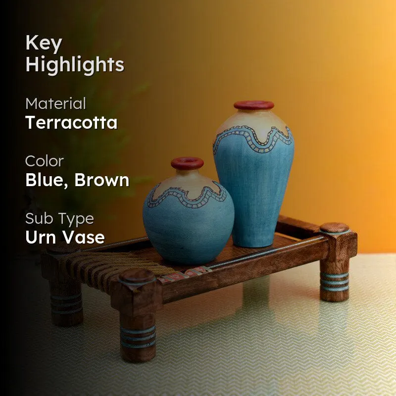 Malini  Vase & Mini Charpai - Three Piece Set media 2