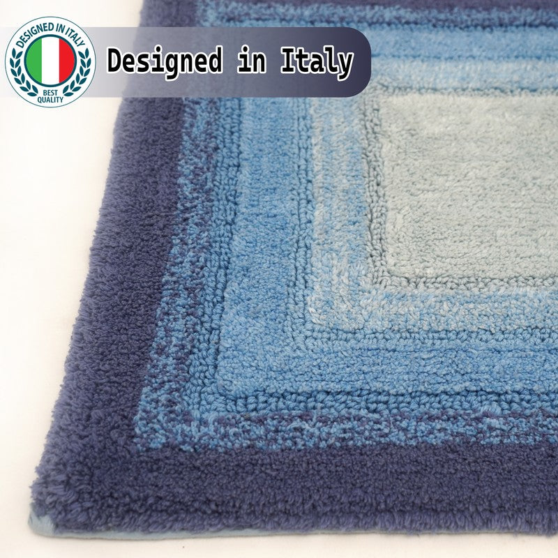 Dryora Cotton Bath Mat - Blue media 6