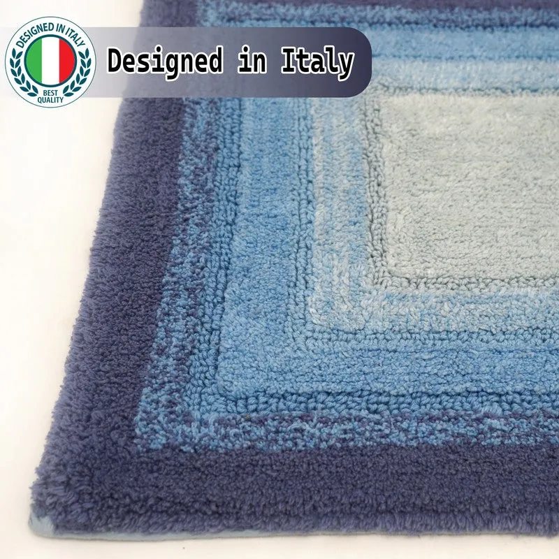 Dryora Cotton Bath Mat - Blue media 6