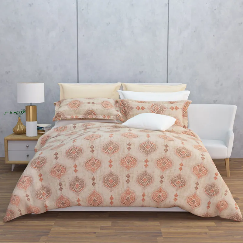 Dreams Of Desert Cotton Bedsheet (Beige) - 144 TC media 7