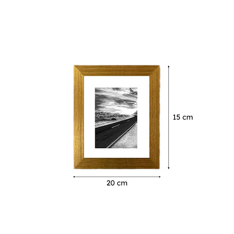 Willow Noir Rectangle Photo Frame (Gold) - Set Of Six media 7