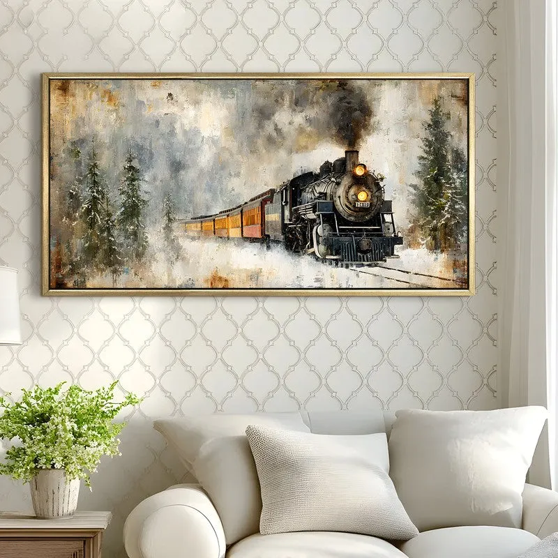 Heritage Rail Canvas Wall Painting With Frame media 4