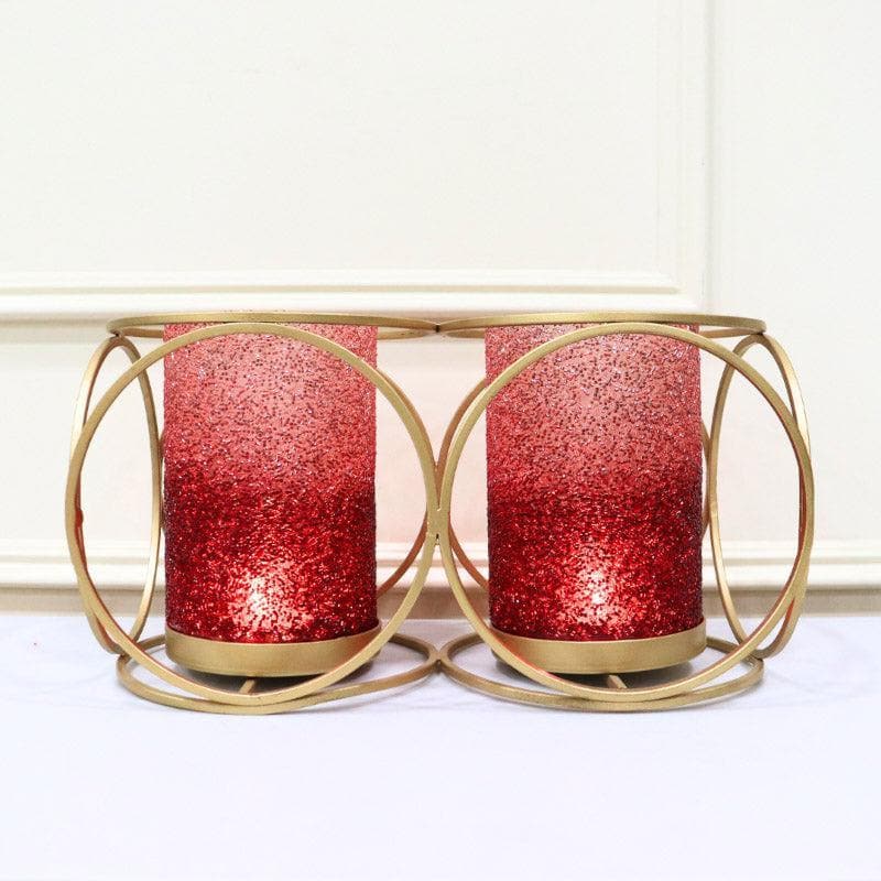 Suzette Double Votive - Red