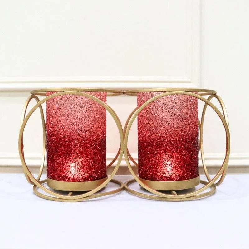 Suzette Double Votive - Red media 1