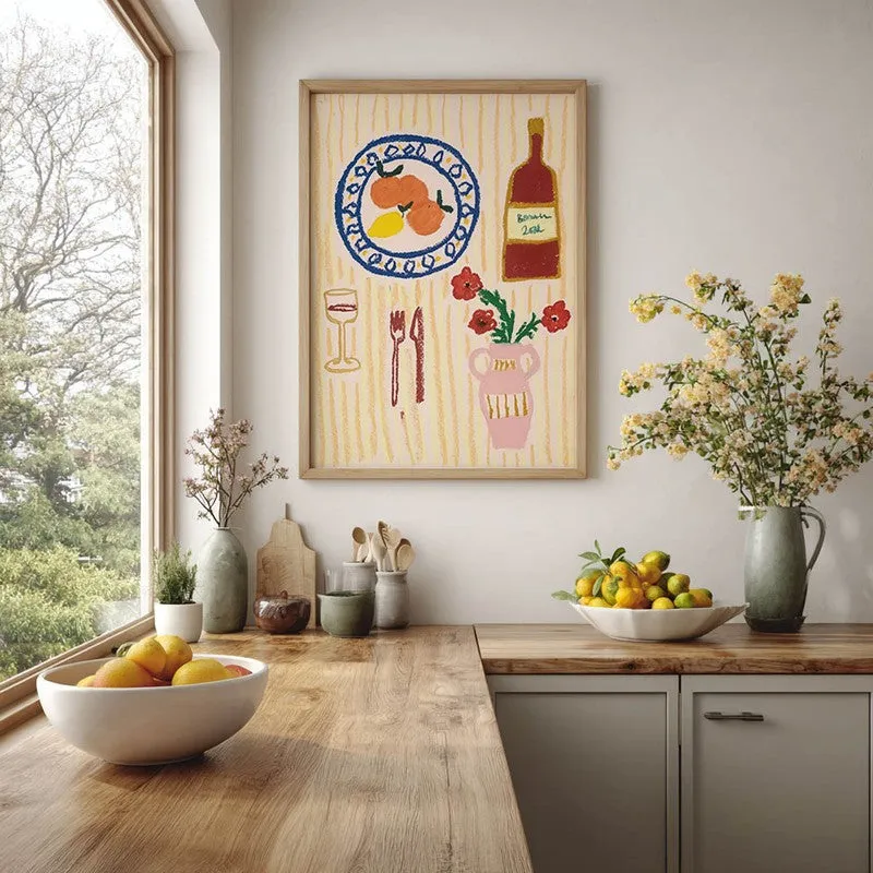 MorningDining Archival Canvas Wall Art - Brown media 5