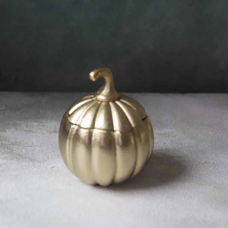 Auric Pumpkin Ceramic Jar - 400 mL media 4