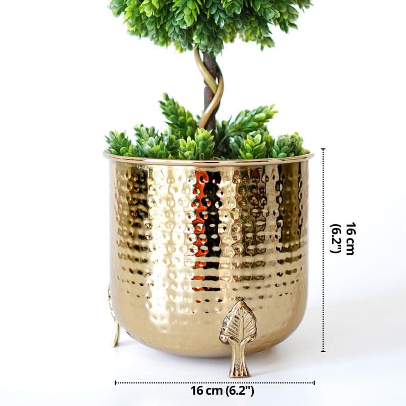 Shaera Metal Planter - Gold media 5
