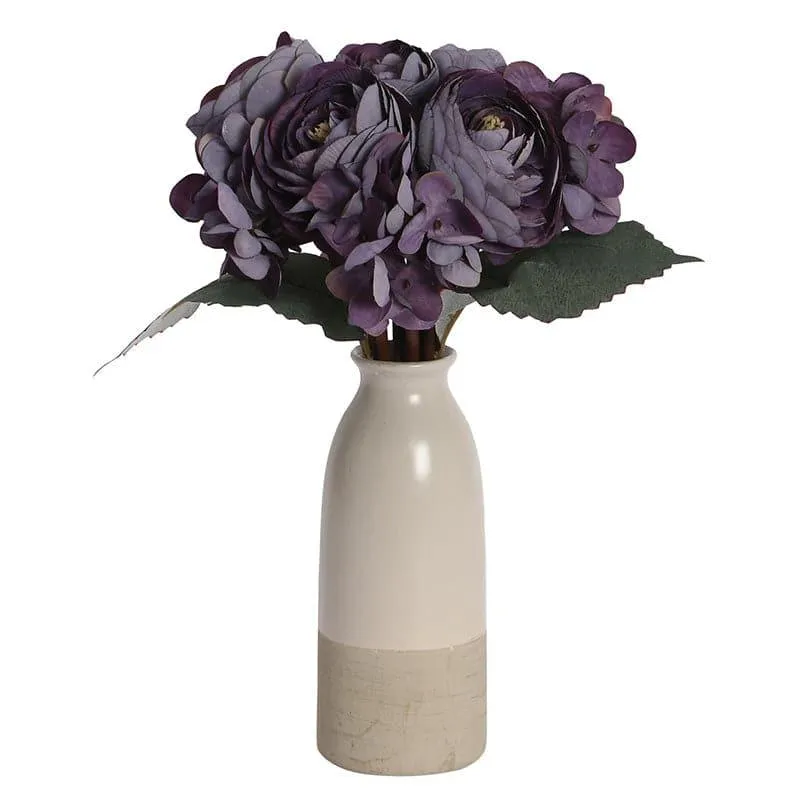 Faux Peonia Floral Bunch - Purple media 3