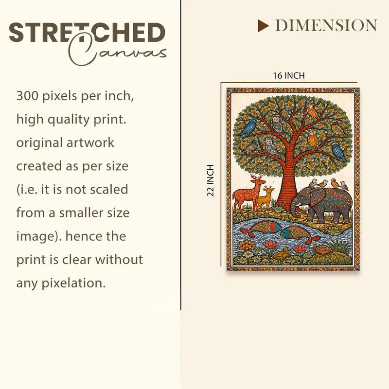 Tree of Life Animals Canvas Wall Art & Paintings media 9