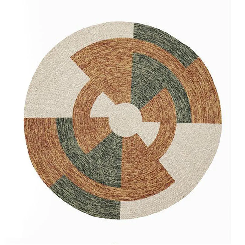 Estro Round Cotton Rug media 1