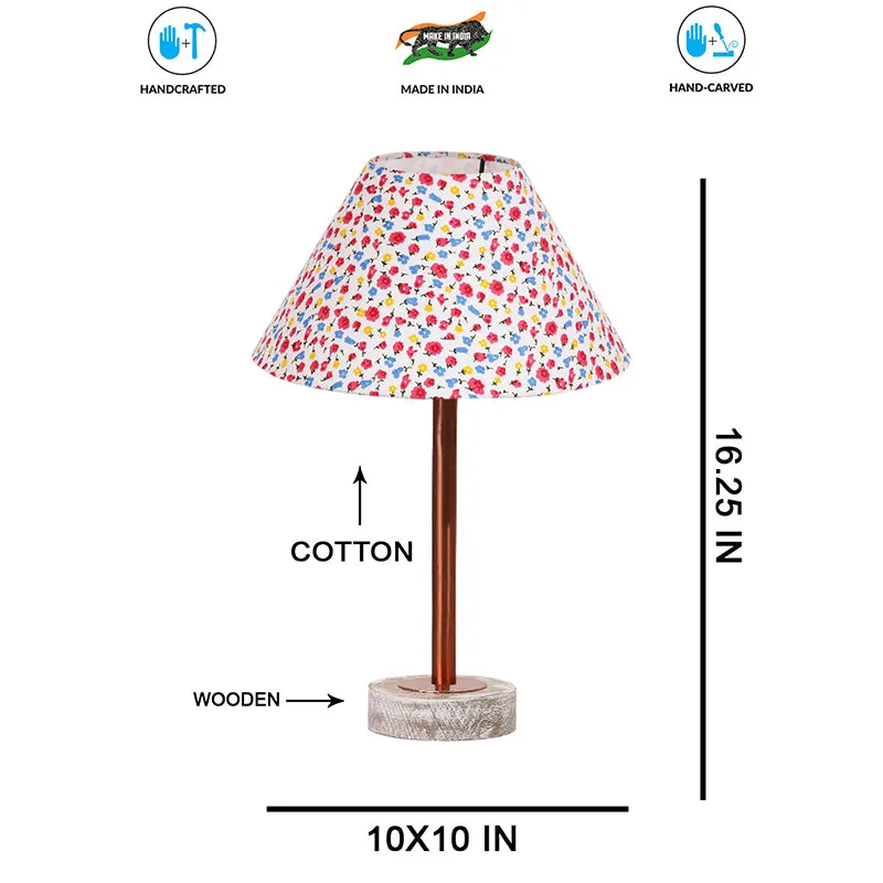 Elowen Cone Rodin Wooden Table Lamp - Multicolor media 7