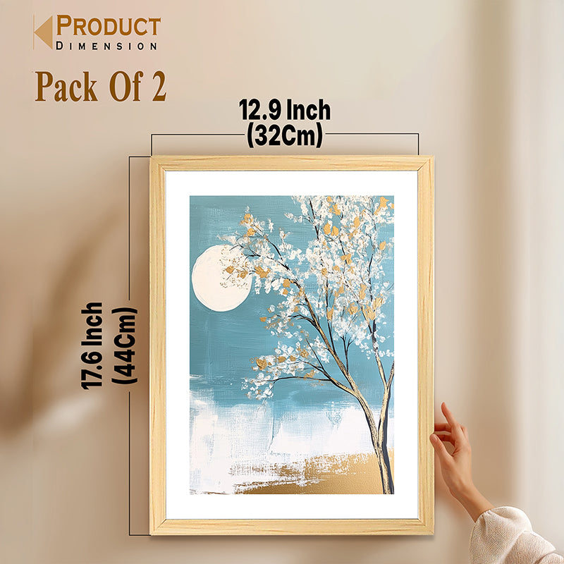 Painted Creek Wall Art With Frame - Set Of Two media 10