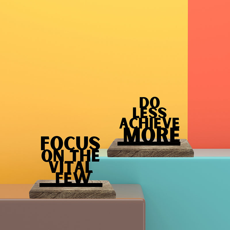 Focus & Achieve Showpiece - Set Of Two