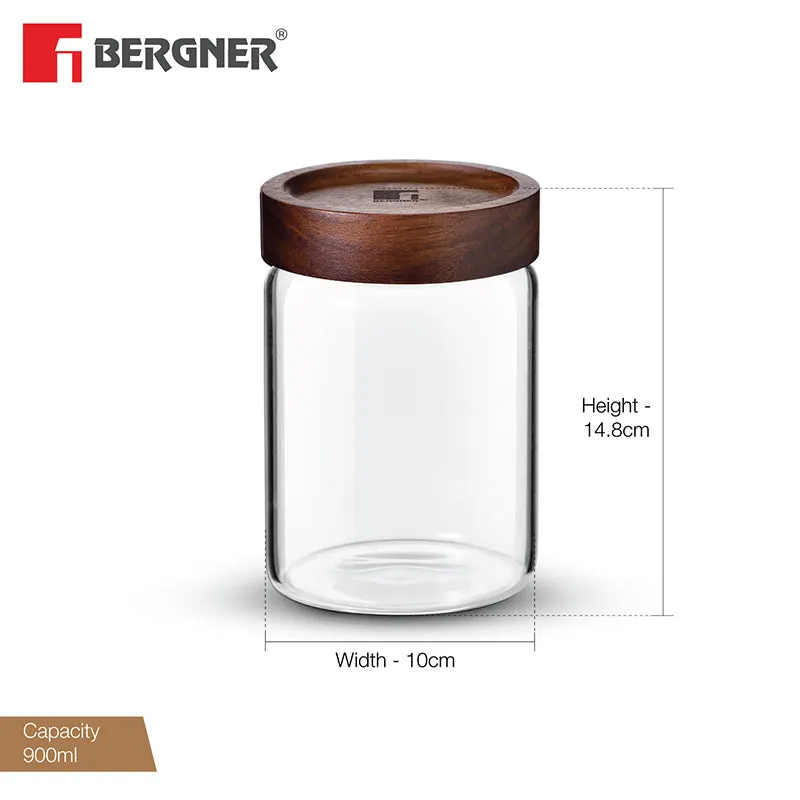 Bergner Crystal Seal Airtight Glass Storage Jar - 900 mL media 7
