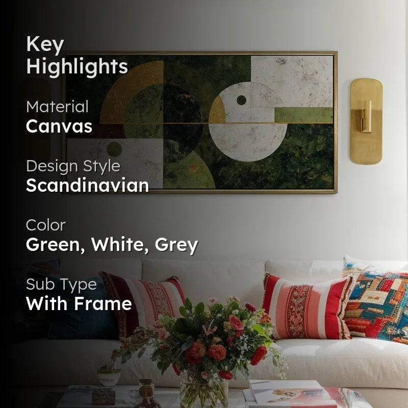 Sage Spiral Canvas Wall Art media 2