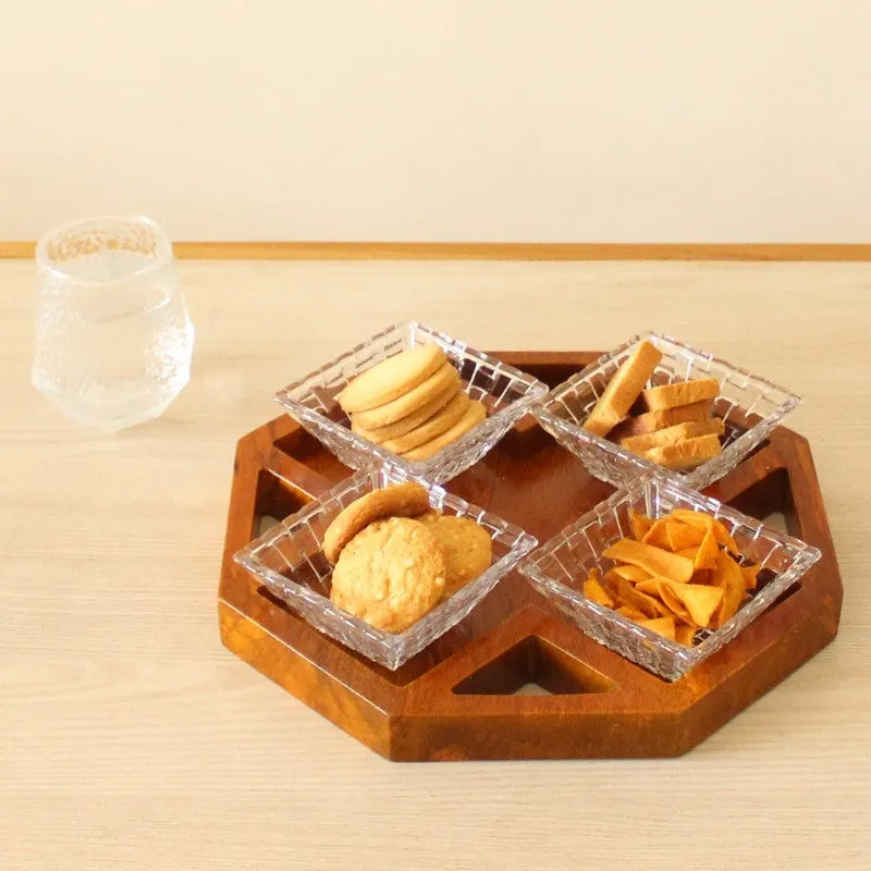 AuroraBloom Wood Platter media 3