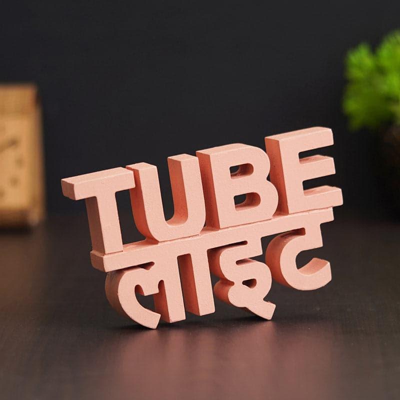 Tube Light Typography Showpiece