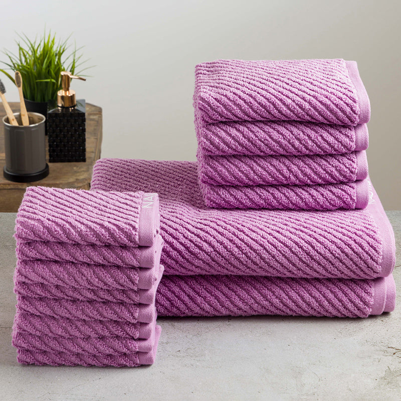 Nautica Riviera Soft Cotton Towel Set (Lilac) - Set Of Fourteen media 4