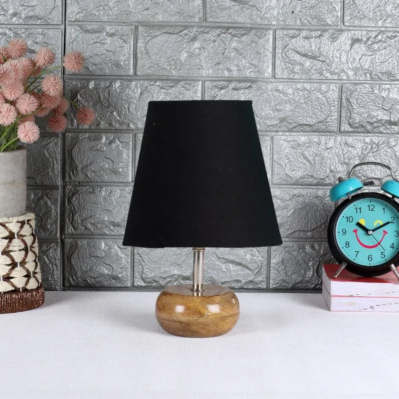 Astrova Fabric Table Lamp - Black,Brown media 3