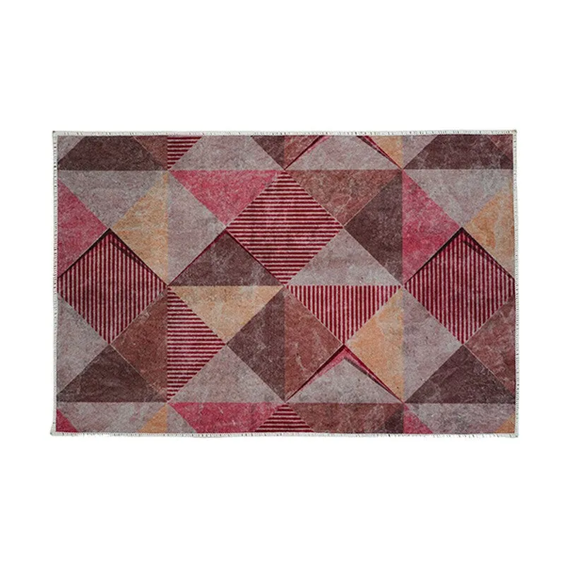 PatternShift Polyester Kitchen Floor Mats (Red) - Set of Two media 7