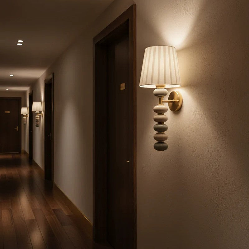 Linen Grace Ceramic Wall Lamp media 5
