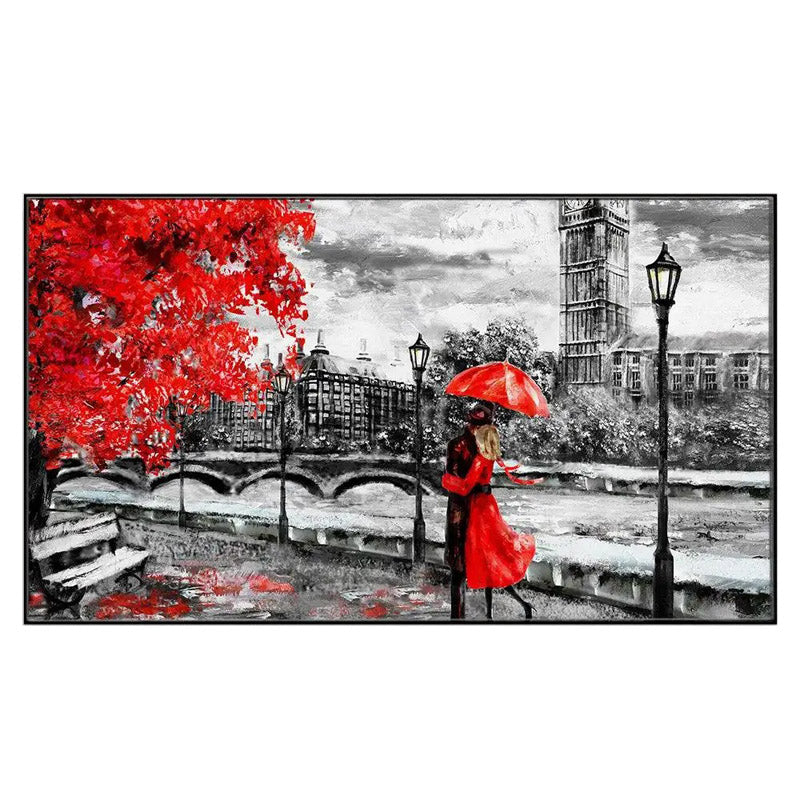 Red Hue Romance Canvas Wall Painting media 3