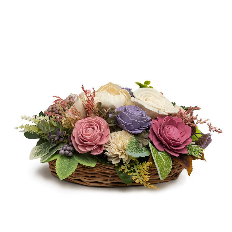 Dalfol Solawood Artificial Flower Basket image 6