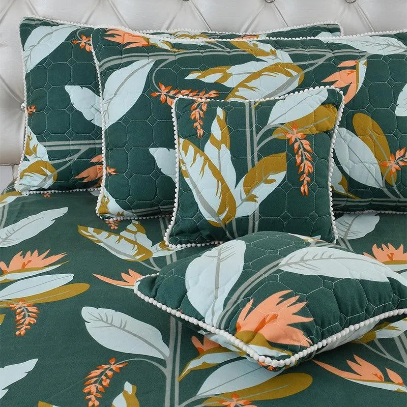 Adiya Pompom Laced Bedding Set - Five Piece Set media 5